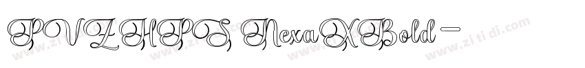 PVZHPS NexaXBold字体转换